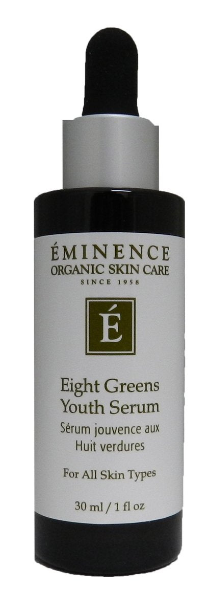 Eminence Organic Eight Greens Youth Serum – Brightening & Firming Facial Serum, 1 oz Avelisse