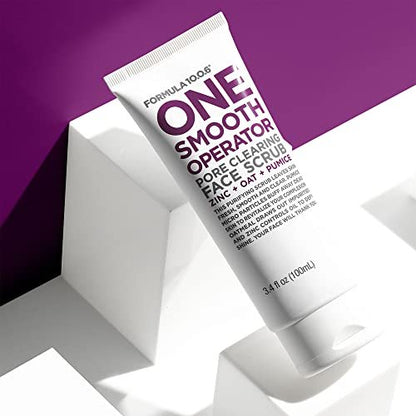 Formula 10.0.6 One Smooth Operator Pore Clearing Face Scrub - 3.4 Fl Oz - Vegan & Cruelty-Free