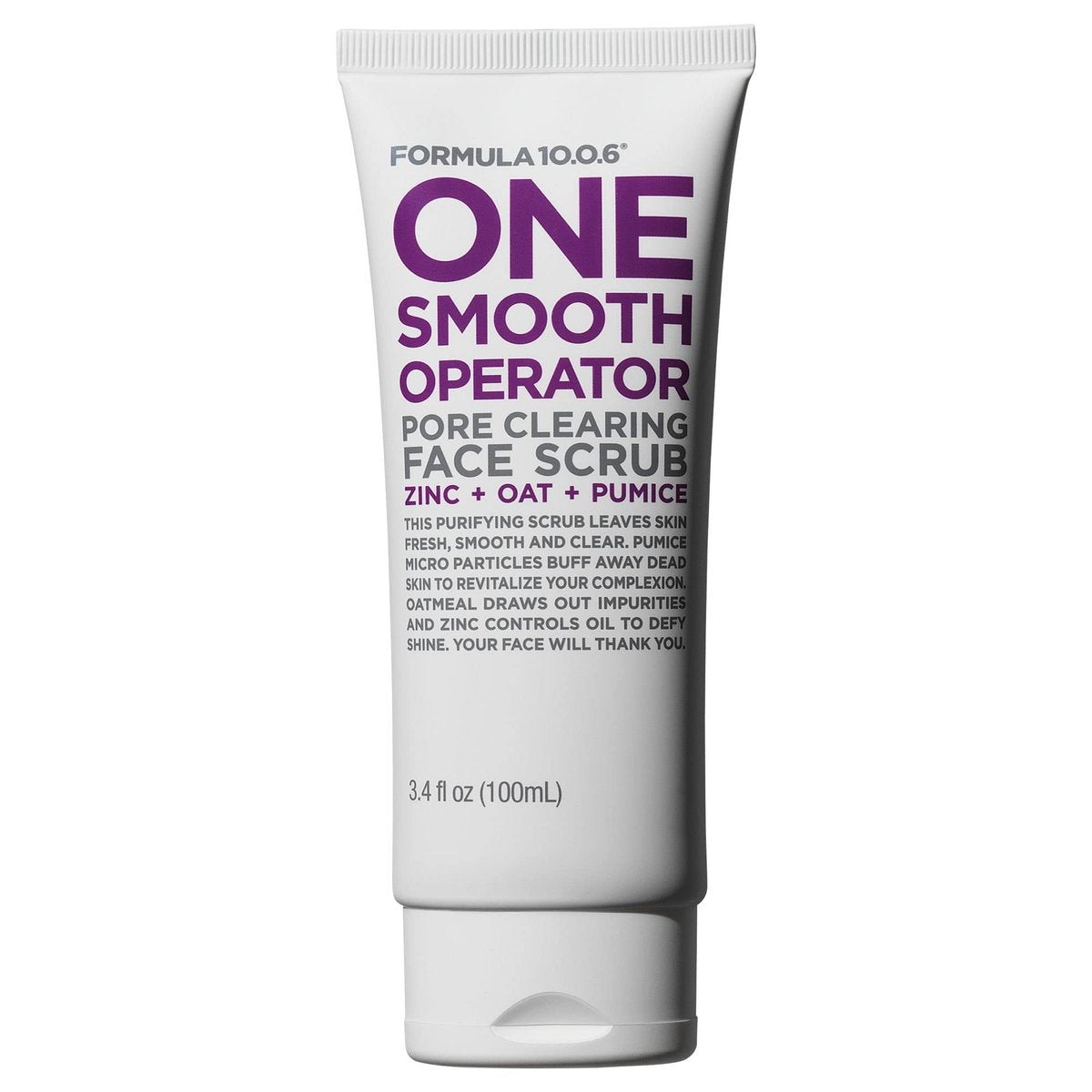 Formula 10.0.6 One Smooth Operator Pore Clearing Face Scrub - 3.4 Fl Oz - Vegan & Cruelty-Free - görsel 2
