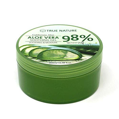 True Nature Soothing & Moisture 98% Aloe Vera Gel - Face & Body Moisturizer, 10 Fl Oz
