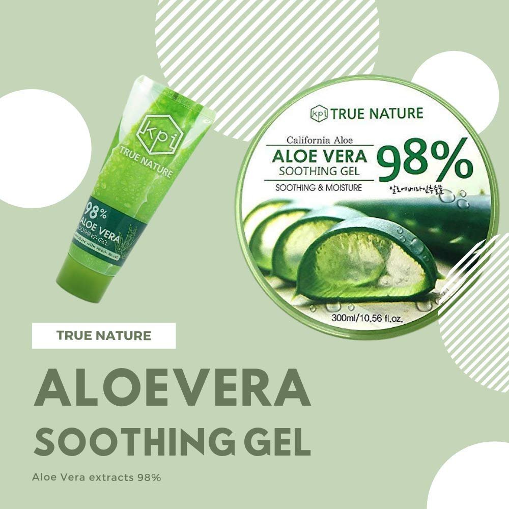 True Nature Soothing & Moisture 98% Aloe Vera Gel - Face & Body Moisturizer, 10 Fl Oz - görsel 11