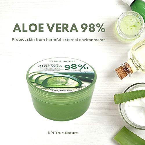 True Nature Soothing & Moisture 98% Aloe Vera Gel - Face & Body Moisturizer, 10 Fl Oz - görsel 6