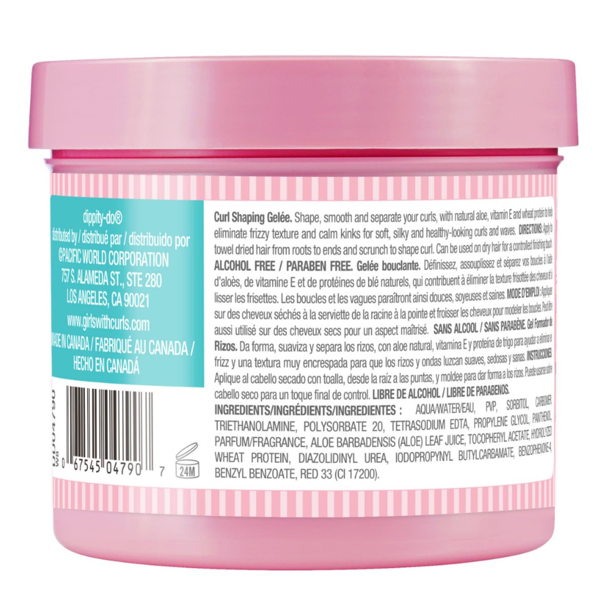 Dippity Do Girls with Curls Light Hold Gelee, Shape, Smooth & Separate Curls, Formulated with Aloe, Vitamin E & Wheat Protein, Frizz-Free, Never Crunchy, Curly Hair Gel For Women, 2 Pack Avelisse