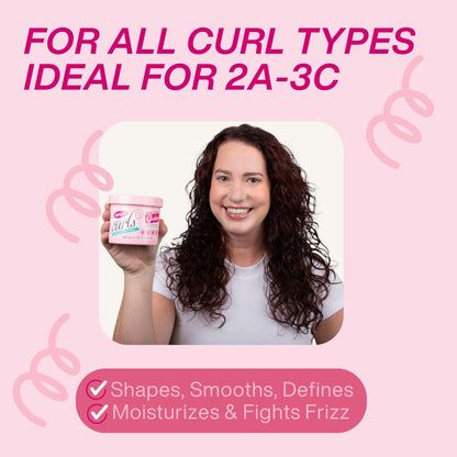 Dippity Do Girls with Curls Light Hold Gelee, Shape, Smooth & Separate Curls, Formulated with Aloe, Vitamin E & Wheat Protein, Frizz-Free, Never Crunchy, Curly Hair Gel For Women, 2 Pack Avelisse