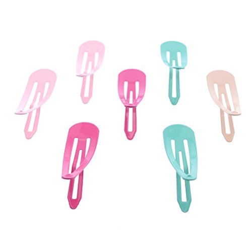 100 Pieces Solid Color 2 Inch Metal Snap Hair Clips - Bulk Barrettes for Women - görsel 12