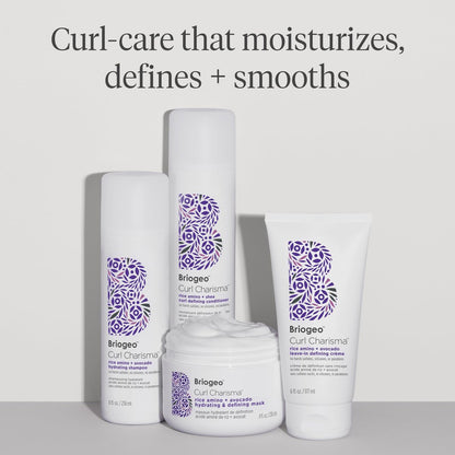Briogeo Curl Charisma Rice Amino + Avocado Hydrating Shampoo - Sulfate-Free, Vegan & Cruelty-Free, 8 fl oz