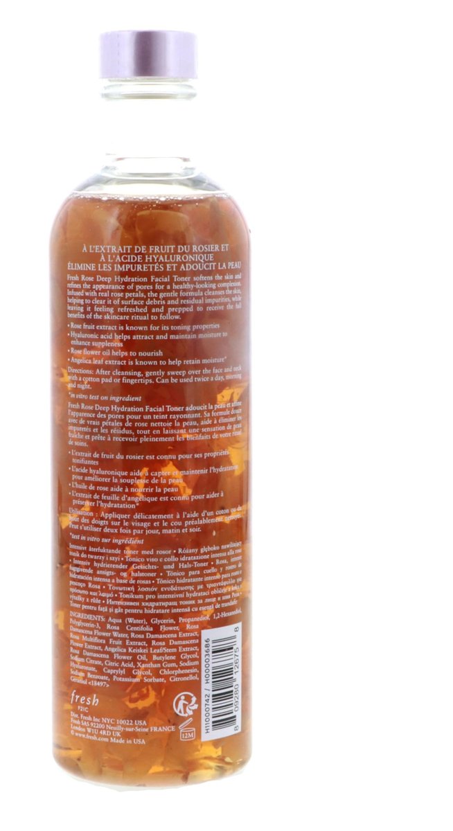 Fresh Rose Deep Hydration Facial Toner - 8.4 oz (250 mL) - Hydrating & Soothing Toner for All Skin Types Avelisse
