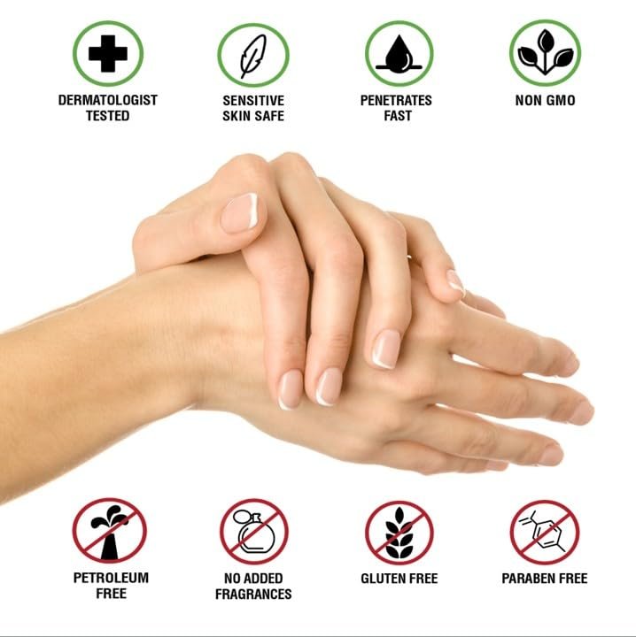 Adamia Therapeutic Repair Hand Cream with Macadamia Nut Oil and Promega-7, Fragrance Free, Paraben Free, Non-GMO - 3 oz Avelisse