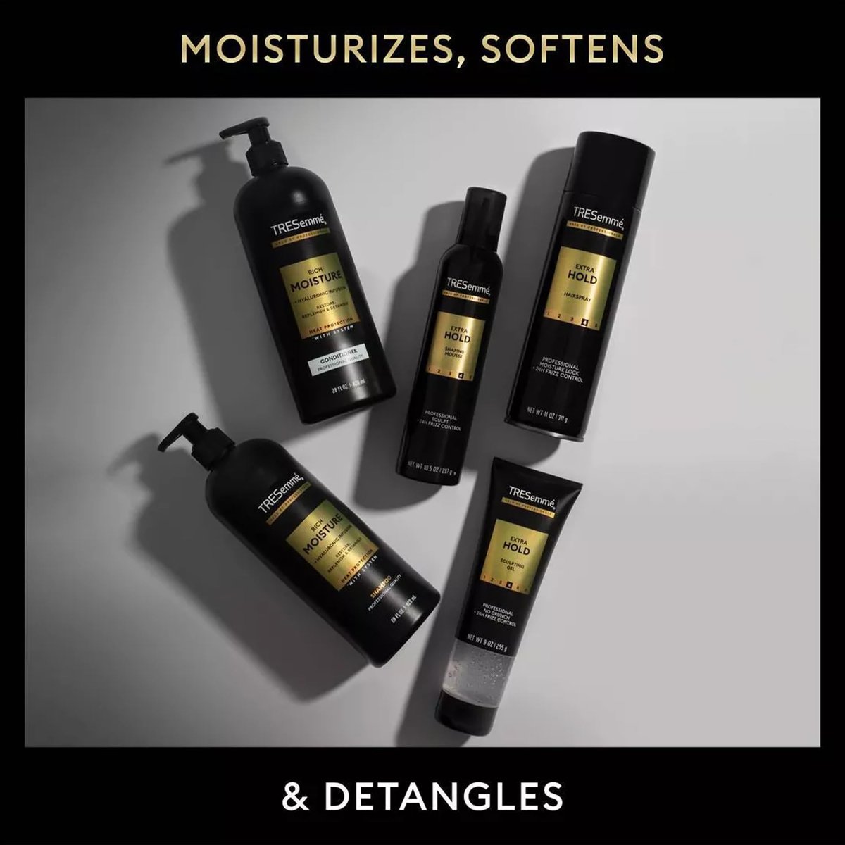 TRESemmé Extra Hold Hairspray 2-Pack with Keratin Repair Mask – 24H Frizz Control & Moisture Avelisse
