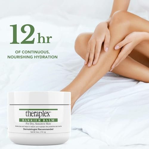Theraplex Skin Barrier Balm - Barrier Repair Moisturizer Cream for Dry, Sensitive Skin - Hypoallergenic, Noncomedogenic - 6 oz Avelisse
