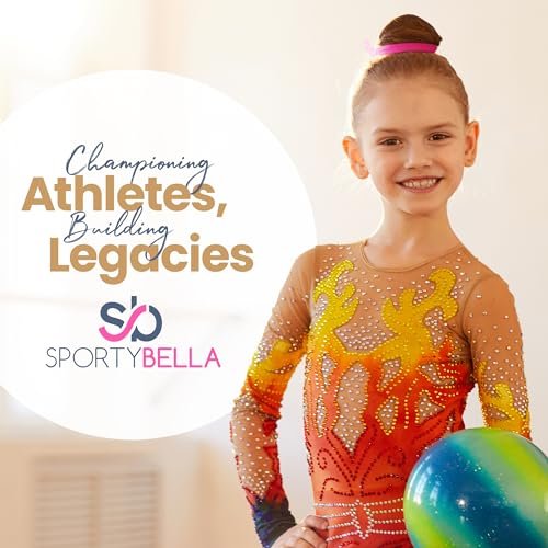Gymnastic Hair Ties for Girls - SportyBella 5-Pack Multicolor Elastics for Routines - görsel 13