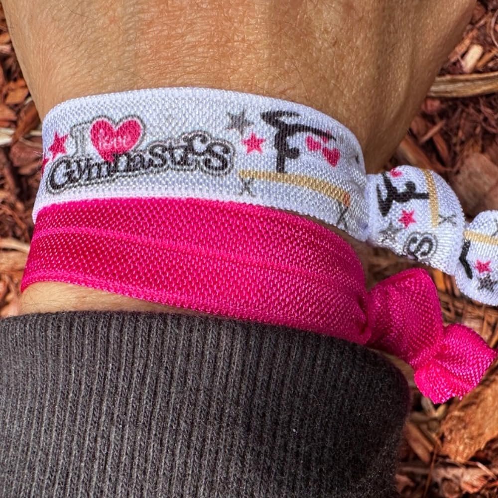 Gymnastic Hair Ties for Girls - SportyBella 5-Pack Multicolor Elastics for Routines - görsel 12