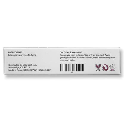 GladGirl Lash Strip & Flare Glue - Black - Latex Eyelash Adhesive, 0.25 oz
