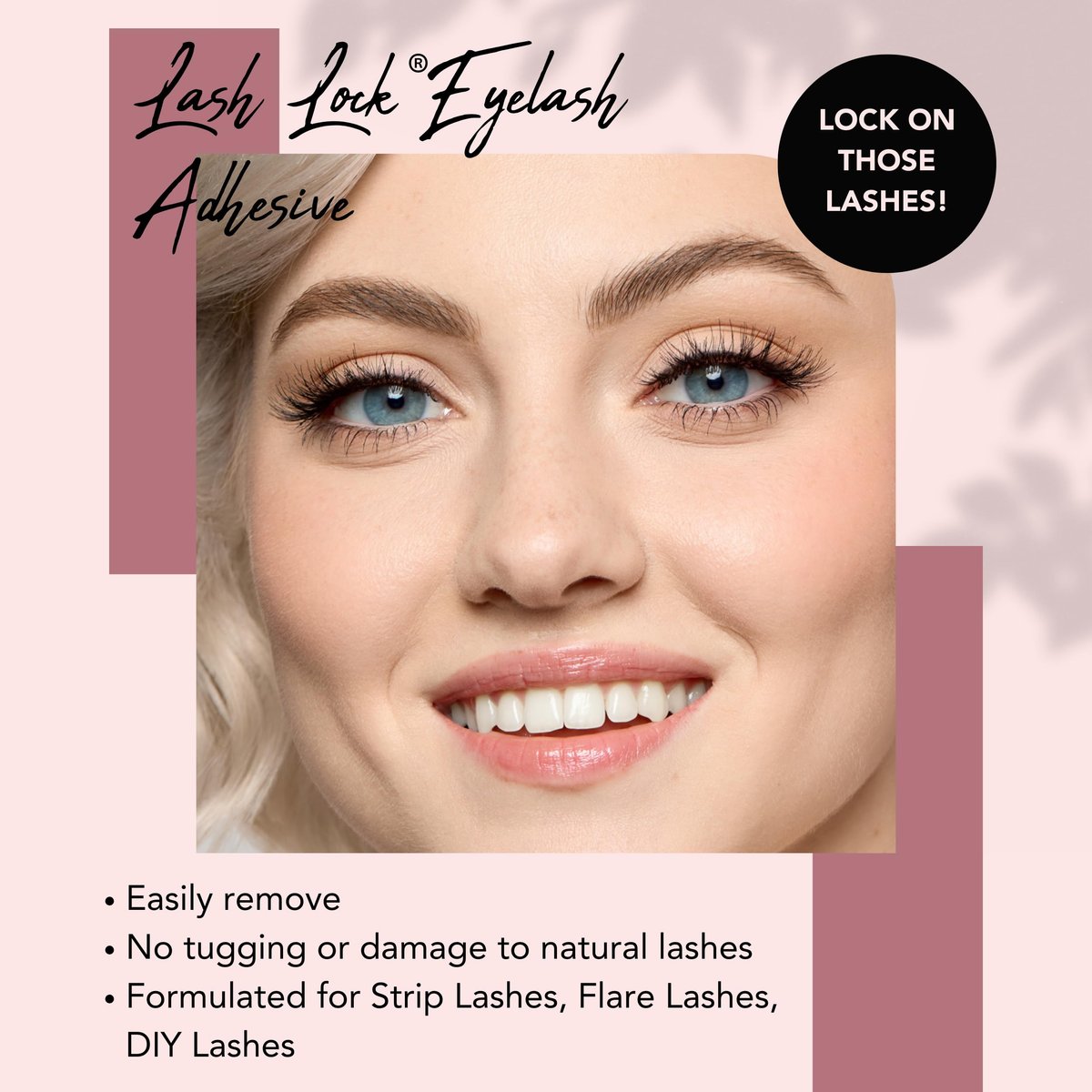 GladGirl Lash Strip & Flare Glue - Black - Latex Eyelash Adhesive, 0.25 oz - görsel 5