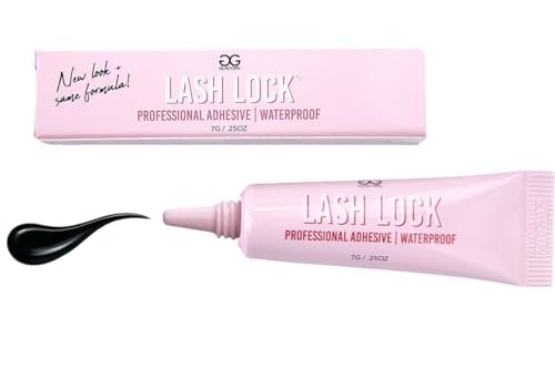 GladGirl Lash Strip & Flare Glue - Black - Latex Eyelash Adhesive, 0.25 oz - görsel 2