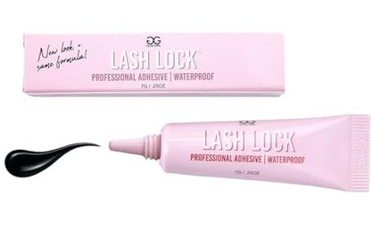 GladGirl Lash Strip & Flare Glue - Black - Latex Eyelash Adhesive, 0.25 oz