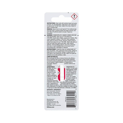 KISS Pink Gel Nail Glue with 2 Pipettes – 1 Pack (2 Count), Strong Hold for Nail Tips & Press-Ons