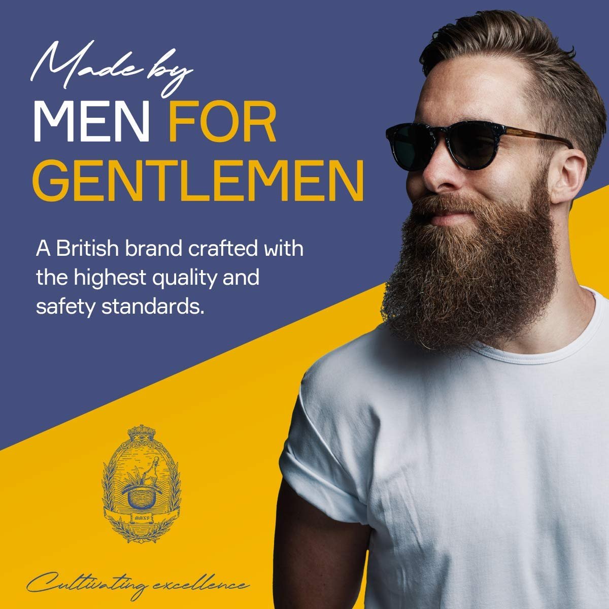 Seven Potions Beard Brush for Men – 100% First Cut Boar Bristles, Pear Wood Handle, Firm Bristles to Tame and Soften Facial Hair Avelisse