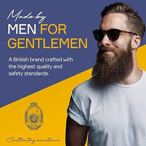 Seven Potions Beard Brush for Men – 100% First Cut Boar Bristles, Pear Wood Handle, Firm Bristles to Tame and Soften Facial Hair Avelisse