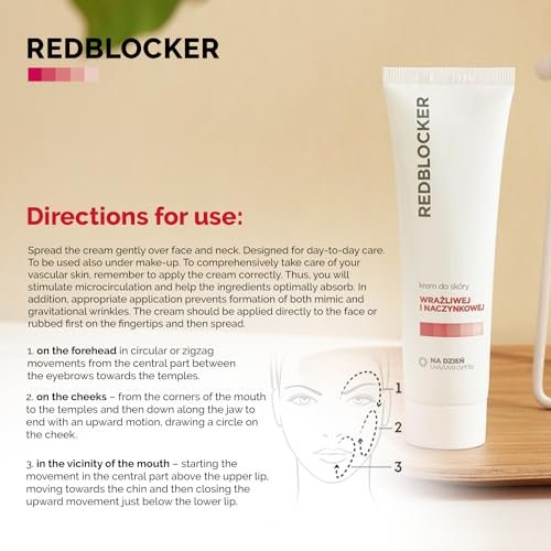 Redblocker Day Cream - Specialist Dermocosmetic for Spider Veins and Capillaries with Horse Chestnut, Ruscus, Cranberry Extracts, SPF 15 - 50 ml - görsel 12