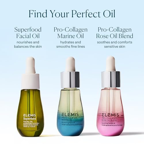 ELEMIS Pro-Collagen Marine Oil 15ml - Lightweight Face Oil for Hydration, Nourishment & Improved Skin Texture Avelisse