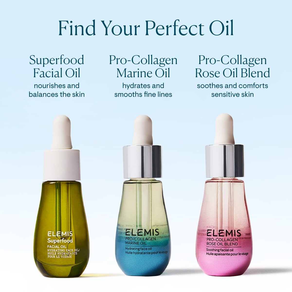 ELEMIS Pro-Collagen Marine Oil 15ml - Lightweight Face Oil for Hydration, Nourishment & Improved Skin Texture Avelisse