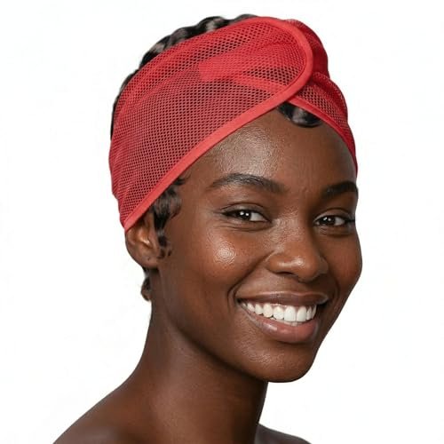 DONNA Cool Mesh Wrap – Large Breathable Hair Wrap for Women, Adjustable Head Wrap Cap, Comfortable Mesh Hair Wrap for Sleeping and Daily Wear, Fits All Hair Types Black - görsel 18