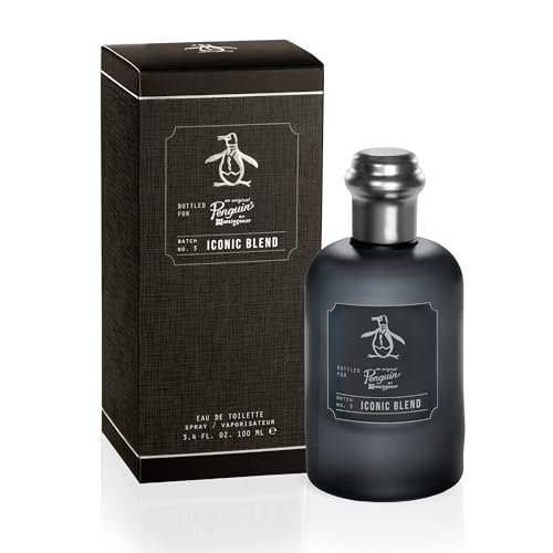 Original Penguin Iconic Blend Eau De Toilette for Men - Long Lasting Cologne with Bergamot, Sage & Sandalwood - 3.4 fl oz (100 mL) Avelisse