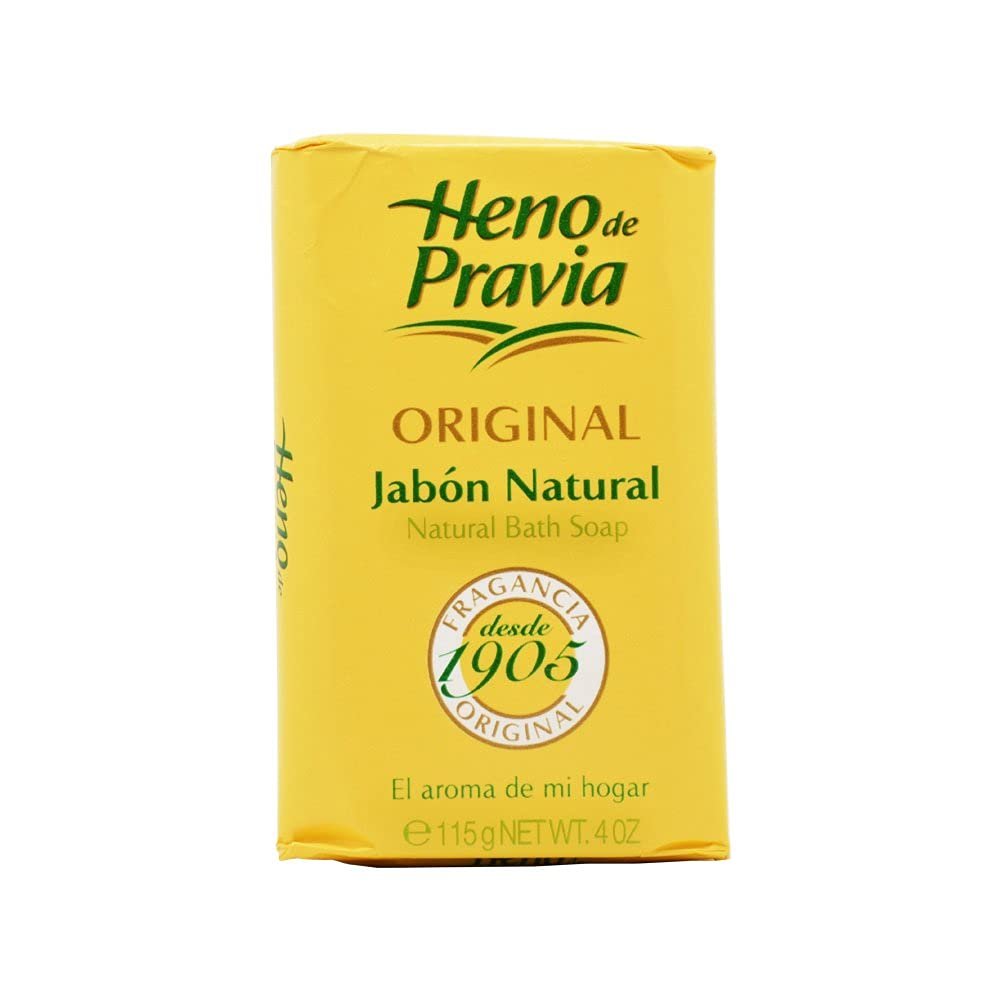Heno de Pravia Original Soap - Large 4.1 oz Bar (Pack of 6) - Traditional Spanish Glycerin Soap Avelisse