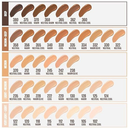 Maybelline Fit Me Matte + Poreless Liquid Foundation - Light Beige 118, Oil-Free