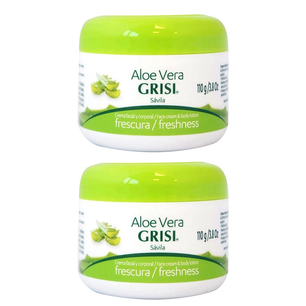 Grisi Aloe Vera Face Cream & Body Lotion Freshness – 2-Pack (3.8 oz Each) for Dry Skin - görsel 1