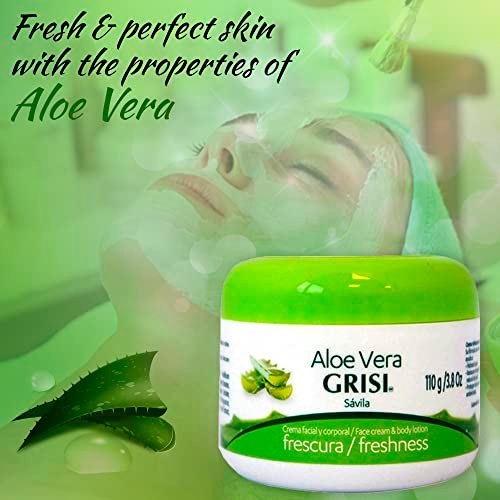Grisi Aloe Vera Face Cream & Body Lotion Freshness – 2-Pack (3.8 oz Each) for Dry Skin - görsel 12
