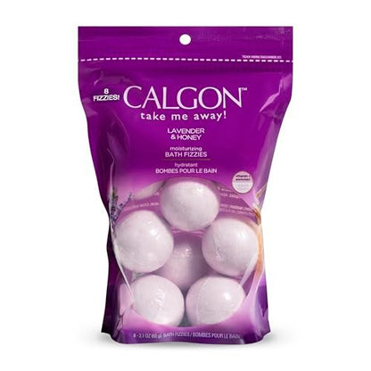 Calgon Bath Fizzies Lavender & Honey - 8 Count Relaxing Bath Bombs Avelisse