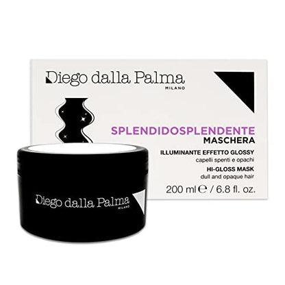 Diego dalla Palma Hi-Gloss Hair Mask - Intensive Shine-Enhancing Treatment, 6.8 Oz