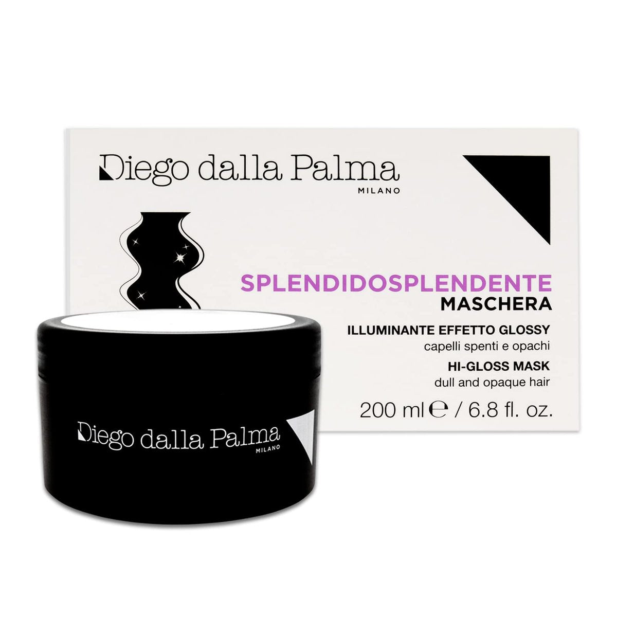 Diego dalla Palma Hi-Gloss Hair Mask - Intensive Shine-Enhancing Treatment, 6.8 Oz - görsel 1