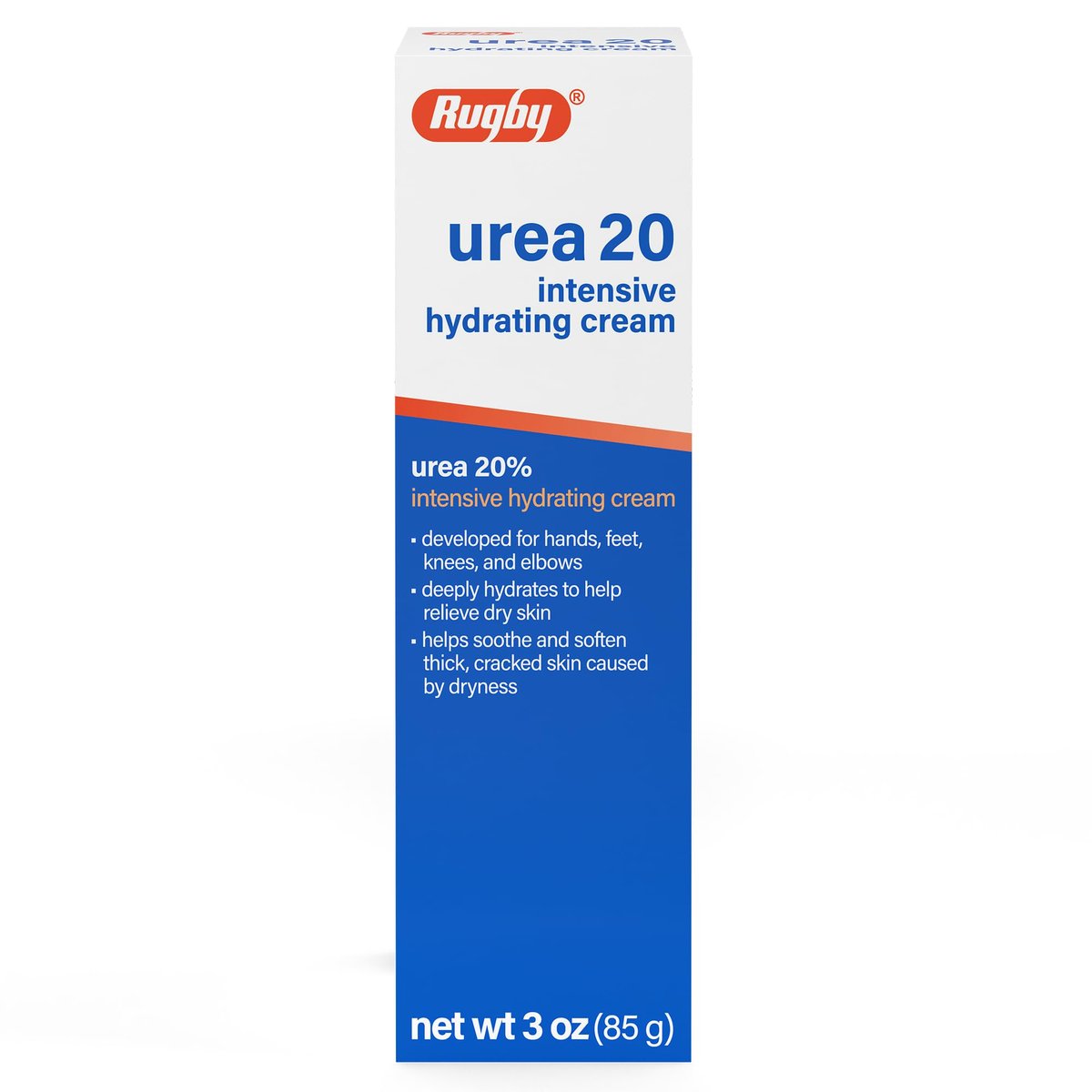 Rugby Urea 20% Intensive Hydrating Cream - Deep Moisturizer for Feet, Hands, Knees, and Elbows - 3 oz - görsel 1