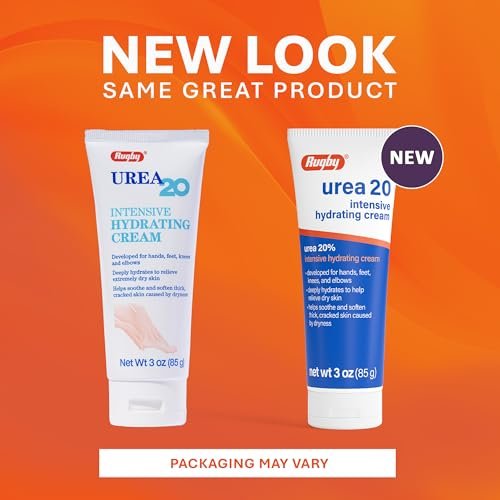 Rugby Urea 20% Intensive Hydrating Cream - Deep Moisturizer for Feet, Hands, Knees, and Elbows - 3 oz - görsel 6