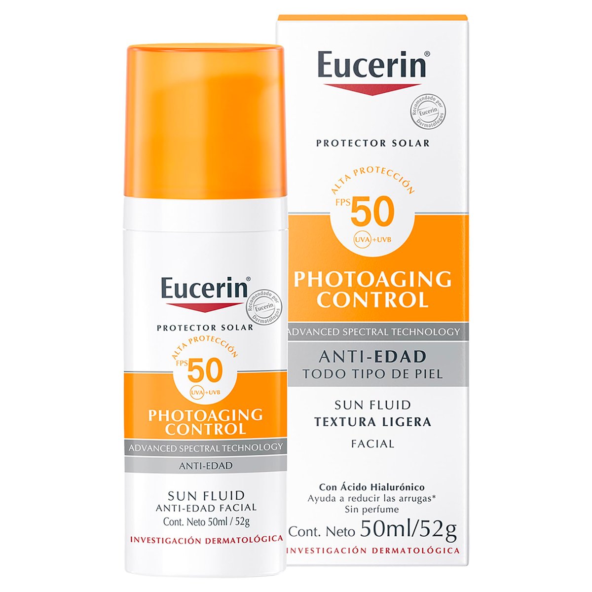 Eucerin Sun Anti-Age Face Sunscreen SPF 50+ with Hyaluronic Acid - 50 ml - görsel 1