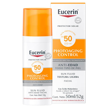 Eucerin Sun Anti-Age Face Sunscreen SPF 50+ with Hyaluronic Acid - 50 ml