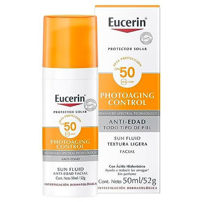 Eucerin Sun Anti-Age Face Sunscreen SPF 50+ with Hyaluronic Acid - 50 ml