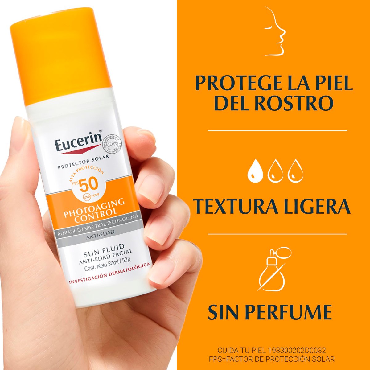 Eucerin Sun Anti-Age Face Sunscreen SPF 50+ with Hyaluronic Acid - 50 ml - görsel 7