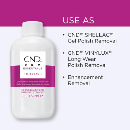 CND OFFLY FAST Moisturizing Nail Polish Remover - 7.5 fl oz Avelisse