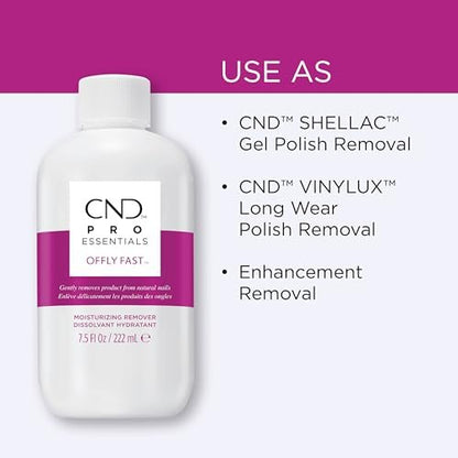 CND OFFLY FAST Moisturizing Nail Polish Remover - 7.5 fl oz Avelisse