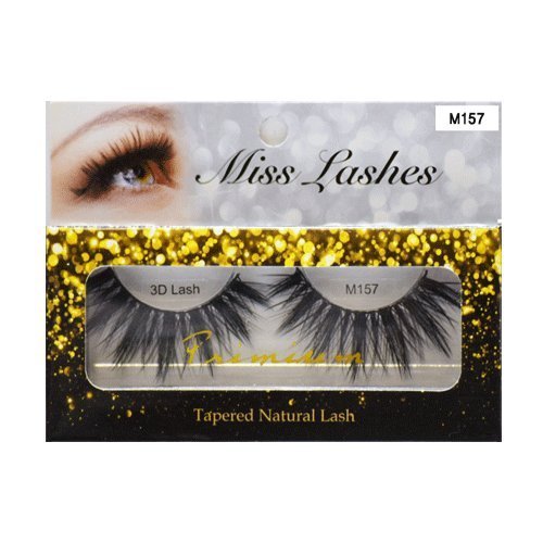 Miss Lash M157 False Eyelashes - 4 Pairs (Pack of 8) | Dramatic Volume Lashes - görsel 1