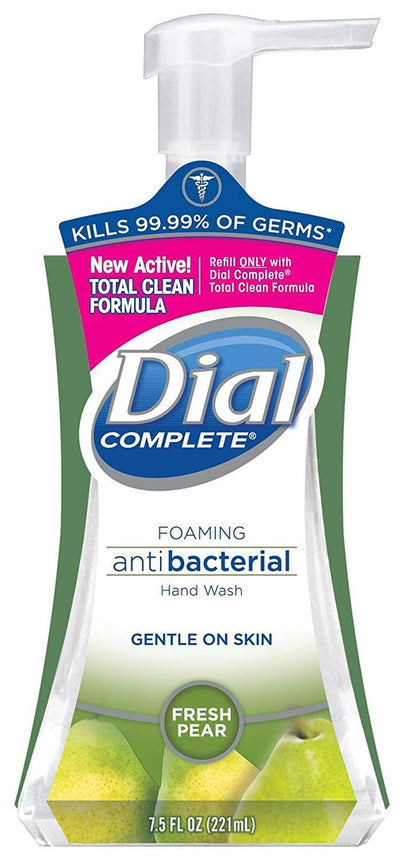 Dial Complete Antibacterial Foaming Hand Soap, 2-Scent Variety Pack, Spring Water & Fresh Pear, 7.5 fl oz Each, 5 Count Avelisse