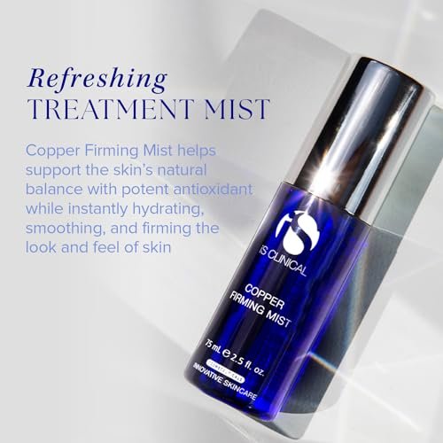 iS CLINICAL Copper Firming Mist – Toning & Hydrating Face Mist with Copper Peptides, 2.5 oz Avelisse