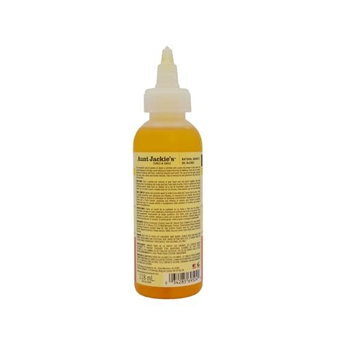 Aunt Jackie's Natural Growth Oil Blends Nourish My Hair - Flaxseed and Monoi, Improve Hair's Overall Health, Rich in Omega-3 and Anti-Oxidants, 4 oz - görsel 4