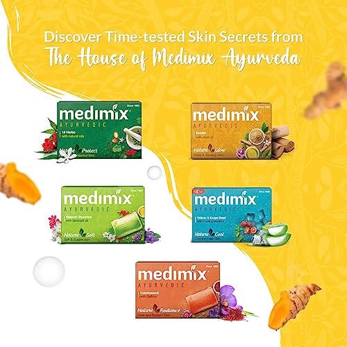 Medimix Ayurvedic Turmeric & Argan Oil Bathing Soap - 125g (4+1 Offer Pack) - görsel 12