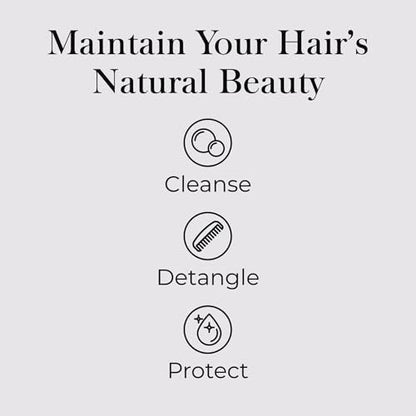 Jon Renau Synthetic Fiber Care Kit: Shampoo & Leave-In Conditioner for Wigs & Hair Extensions – 4 Piece Set with Detangler Spray & Wide Tooth Comb Avelisse