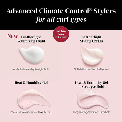 Ouidad Advanced Climate Control Featherlight Curl Cream - 5.7 oz - Frizz-Free, Hydrated Curls - Sulfate & Paraben Free